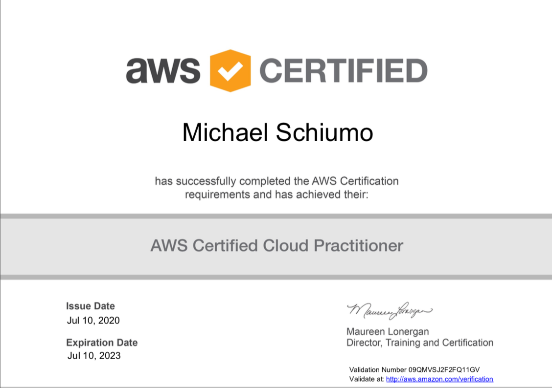 AWS Certificate